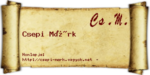 Csepi Márk névjegykártya